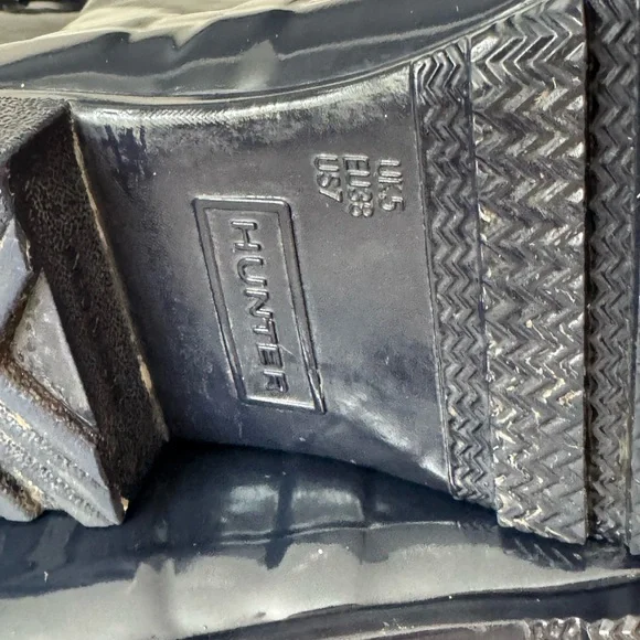 Hunter Original Tall Gloss Navy Blue Waterproof Boots - Picture 16 of 16